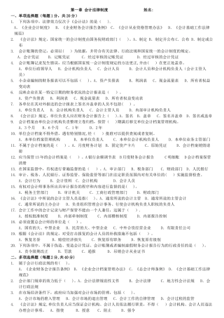 第1章-会计法律制度