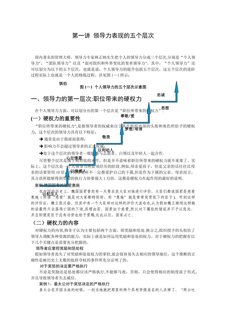 第一讲-领导力表现的五个层次_第1页