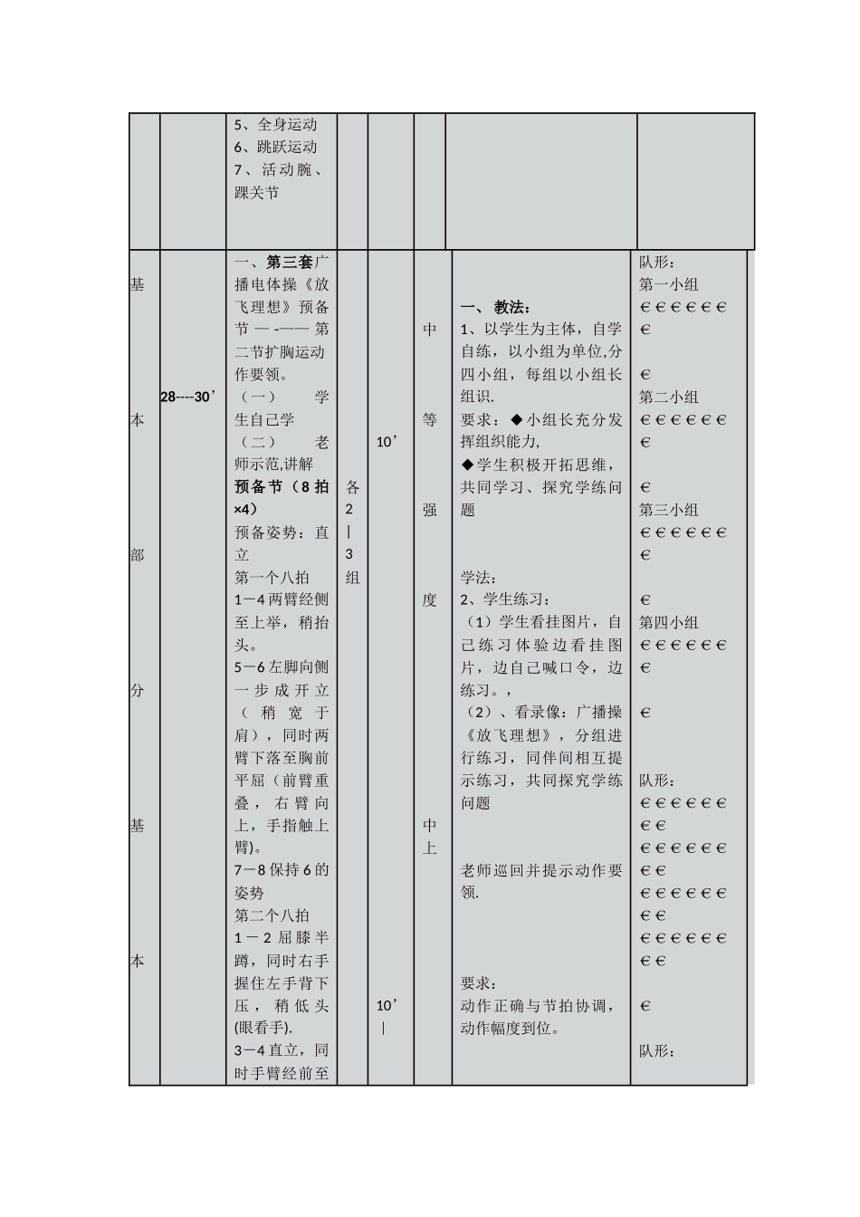 第三套高中广播体操《放飞理想》全套教案_第2页