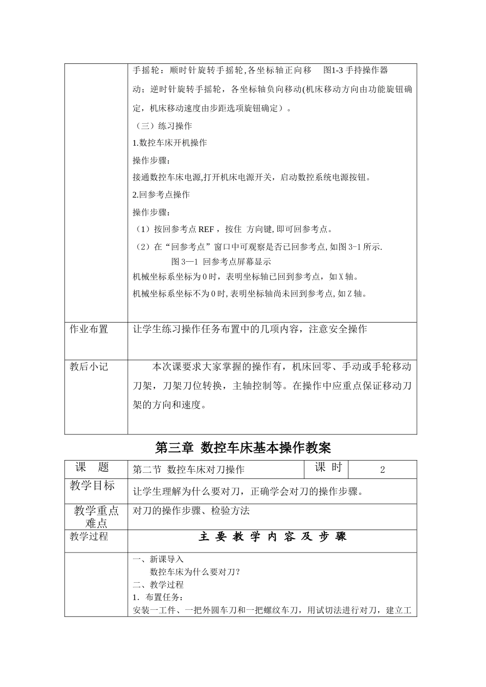 第三章数控车床基本操作教案_第2页