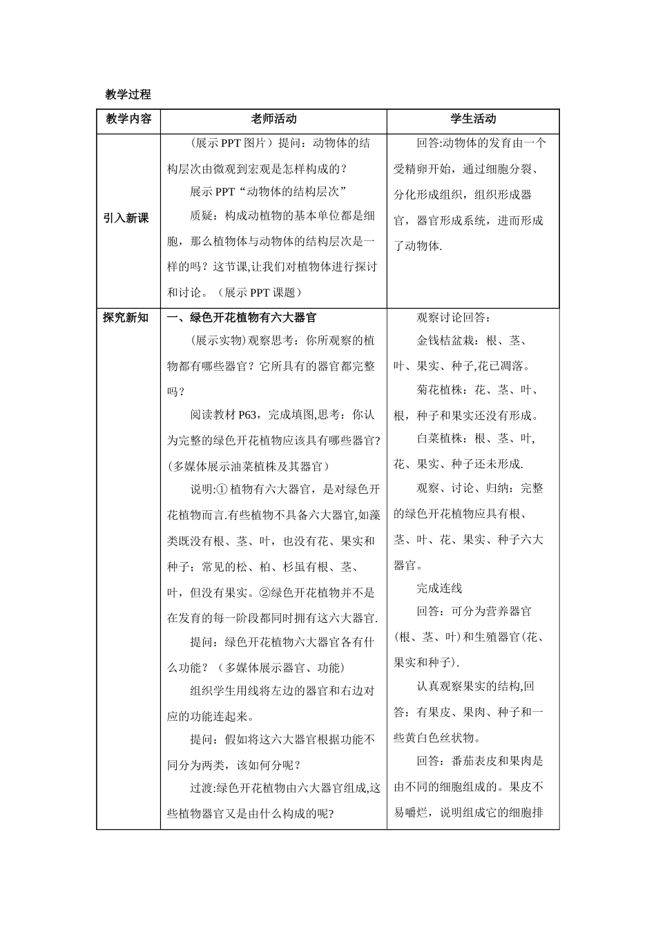 第二章第三节--植物体的结构层次_第3页