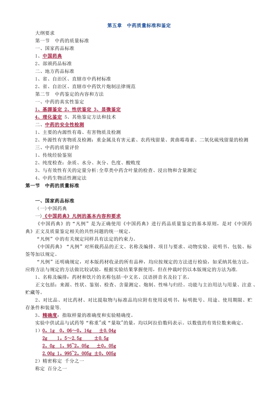 第五章--中药质量标准与鉴定_第1页