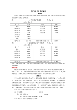 第六章会计报表编制