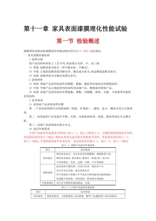 第十一章-家具表面漆膜理化性能试验