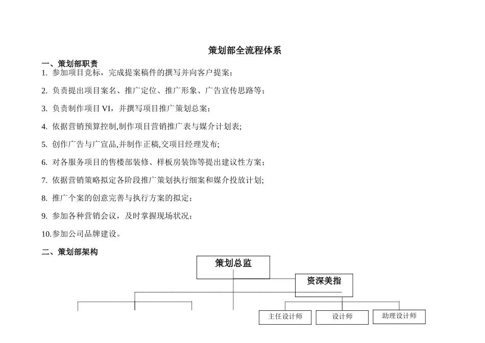 策划部全流程体系_第1页