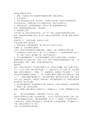 简单的excel表格制作-xls表格制作