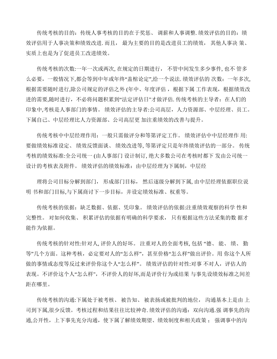 简述绩效考核与绩效评估的区别_第2页