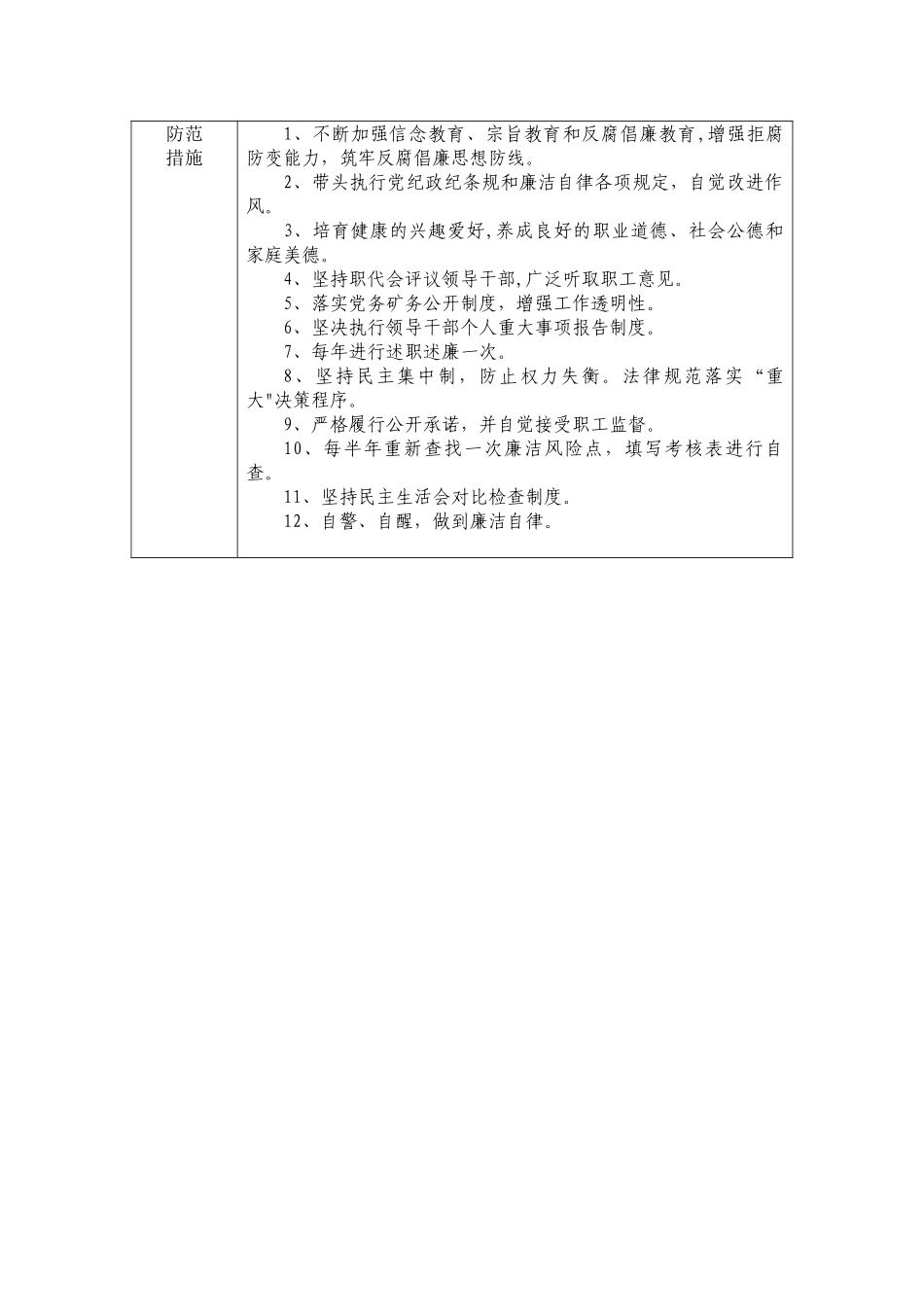管理人员岗位廉洁风险排查表_第2页