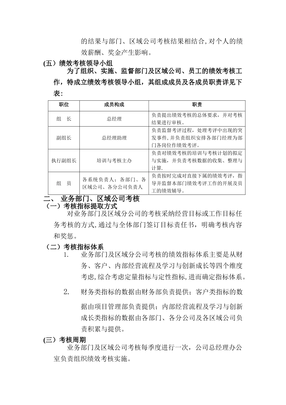 管理人员绩效考核管理办法_第2页