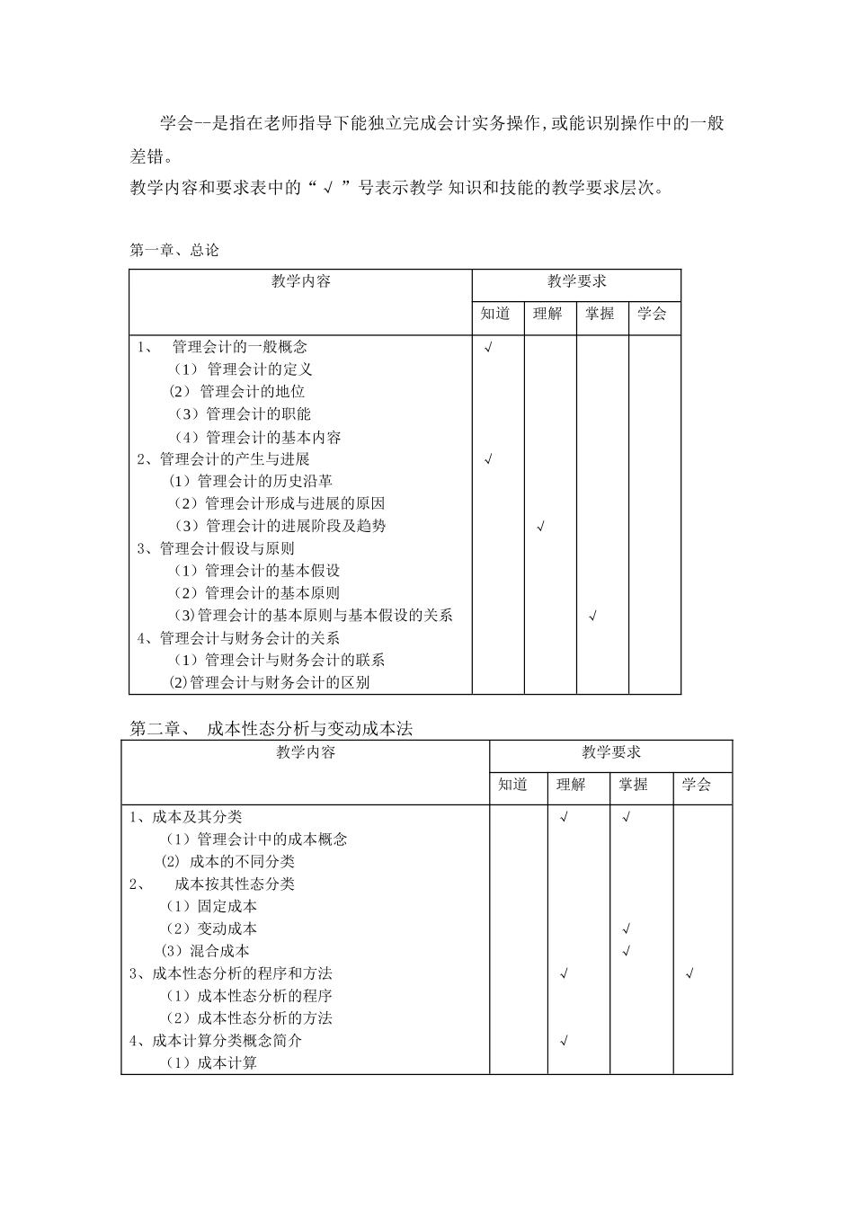 管理会计课程标准_第2页