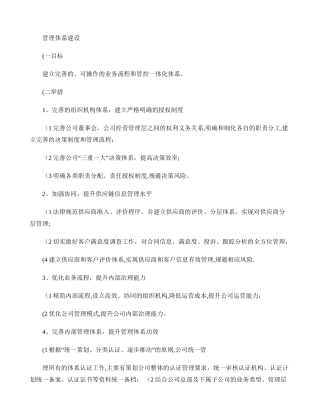 管理体系建设和企业文化建设.