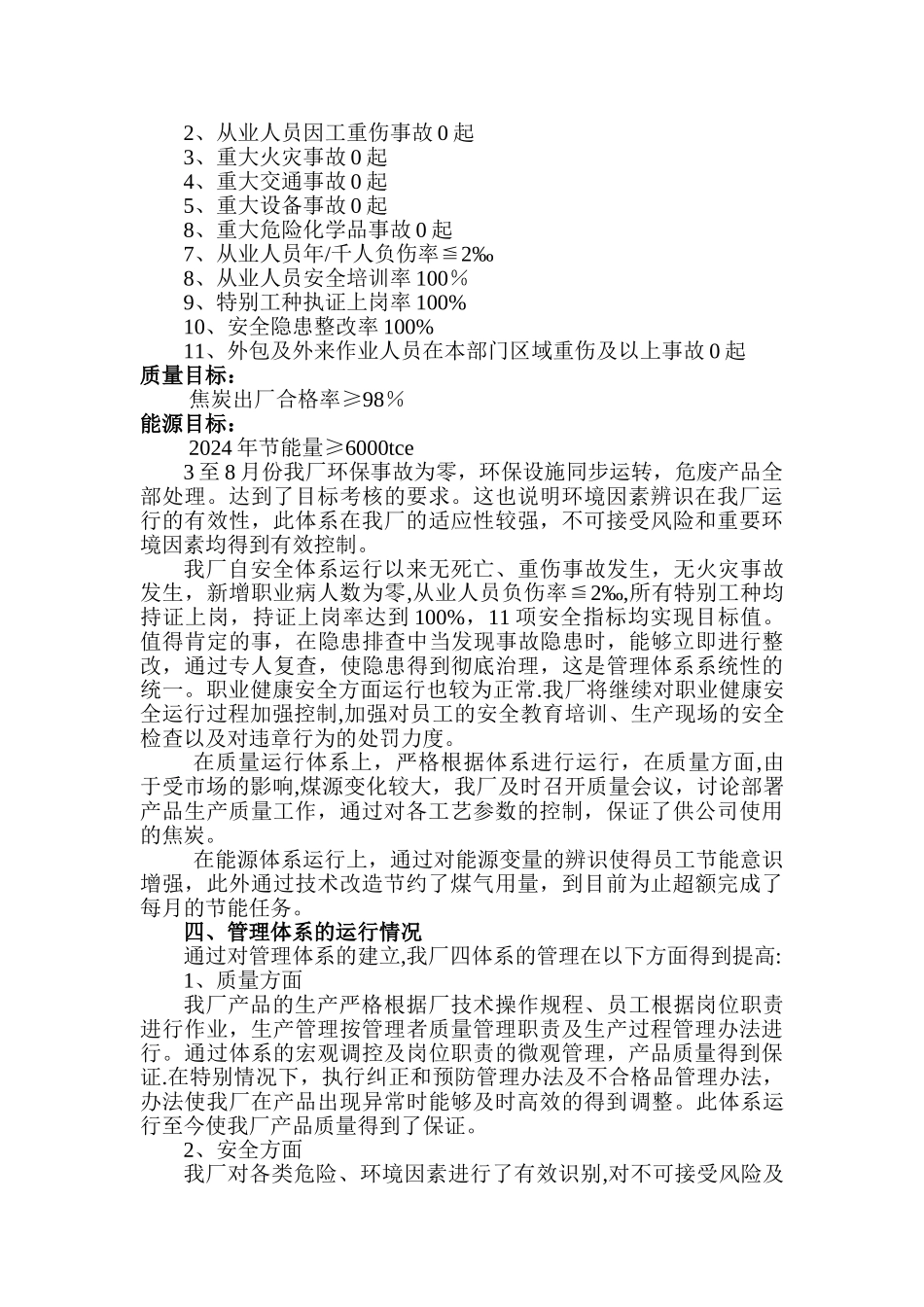 管理体系运行情况报告_第2页