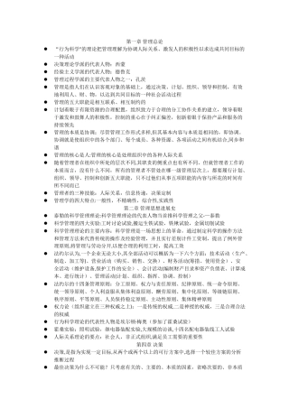 管理学基础重点