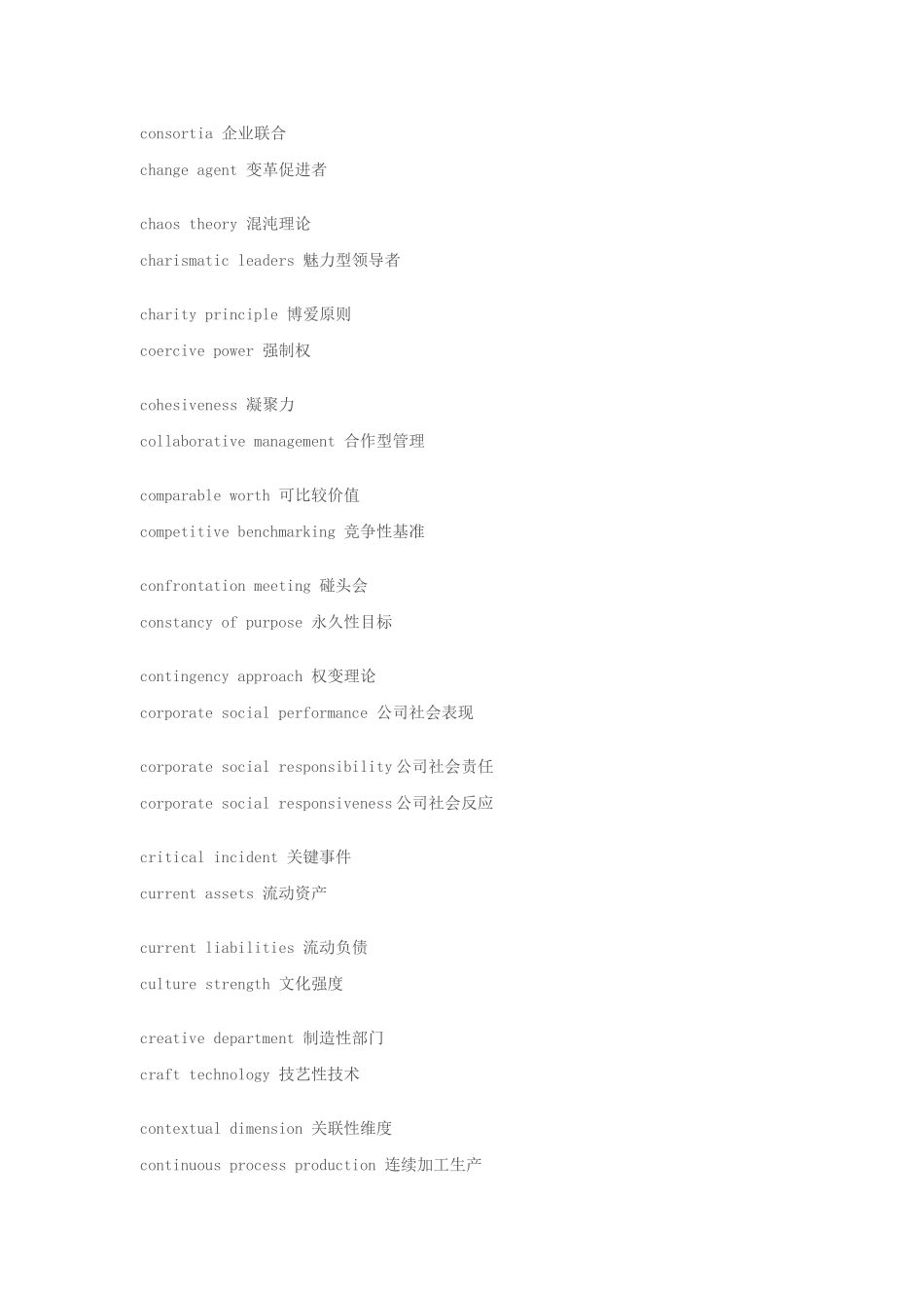 管理学常用英文单词_第2页