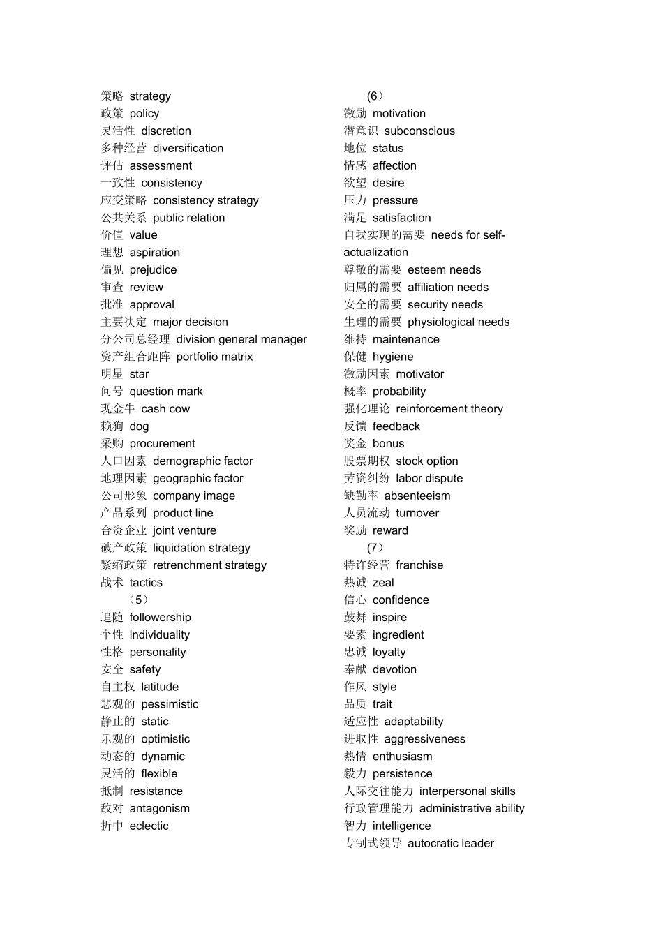 管理学英语词汇_第3页