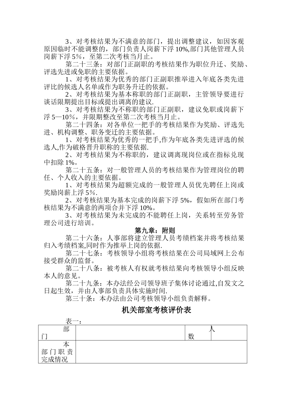 管理层绩效考核办法_第3页