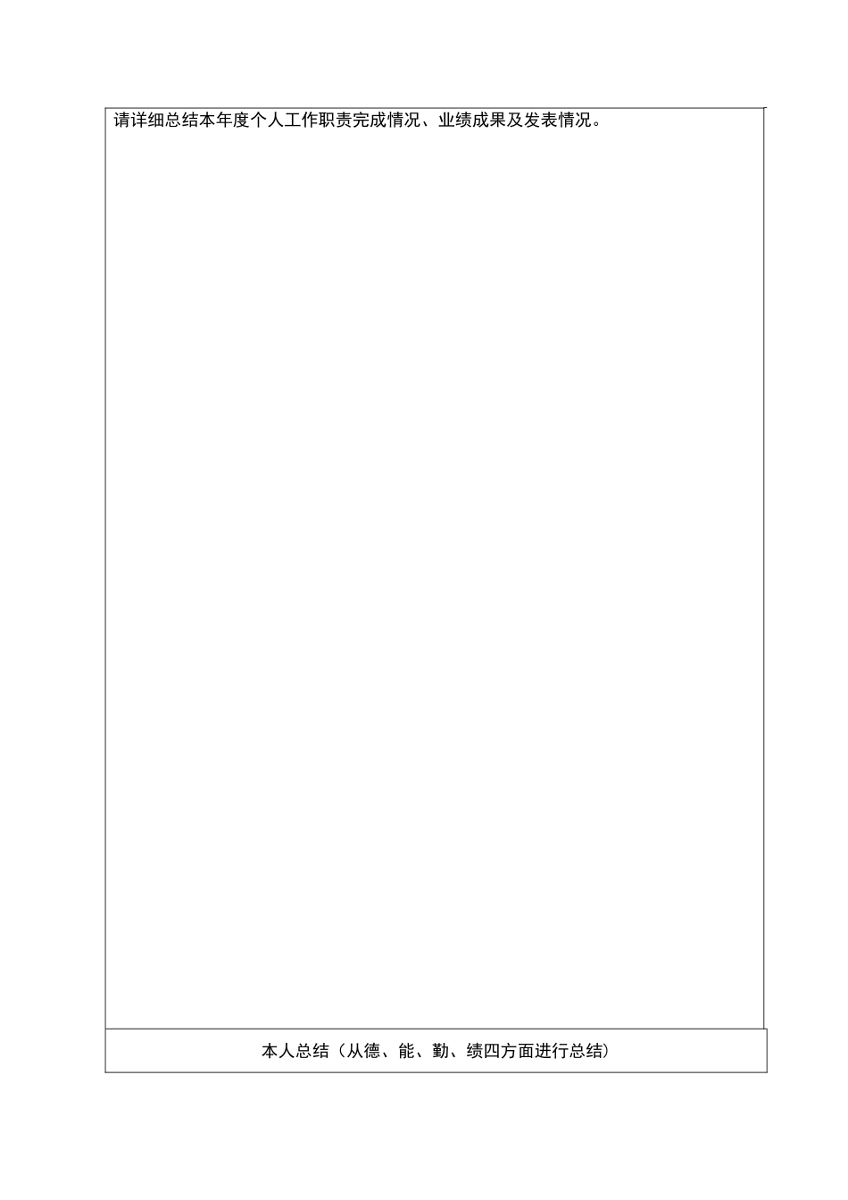 管理岗位人员年考核表-电子科技大学_第2页