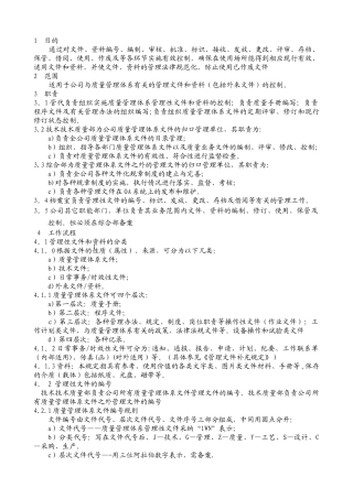 管理性文件控制程序