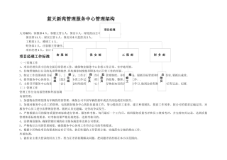 管理架构及服务标准