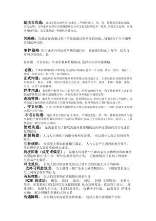 管理沟通名词解释加简答题