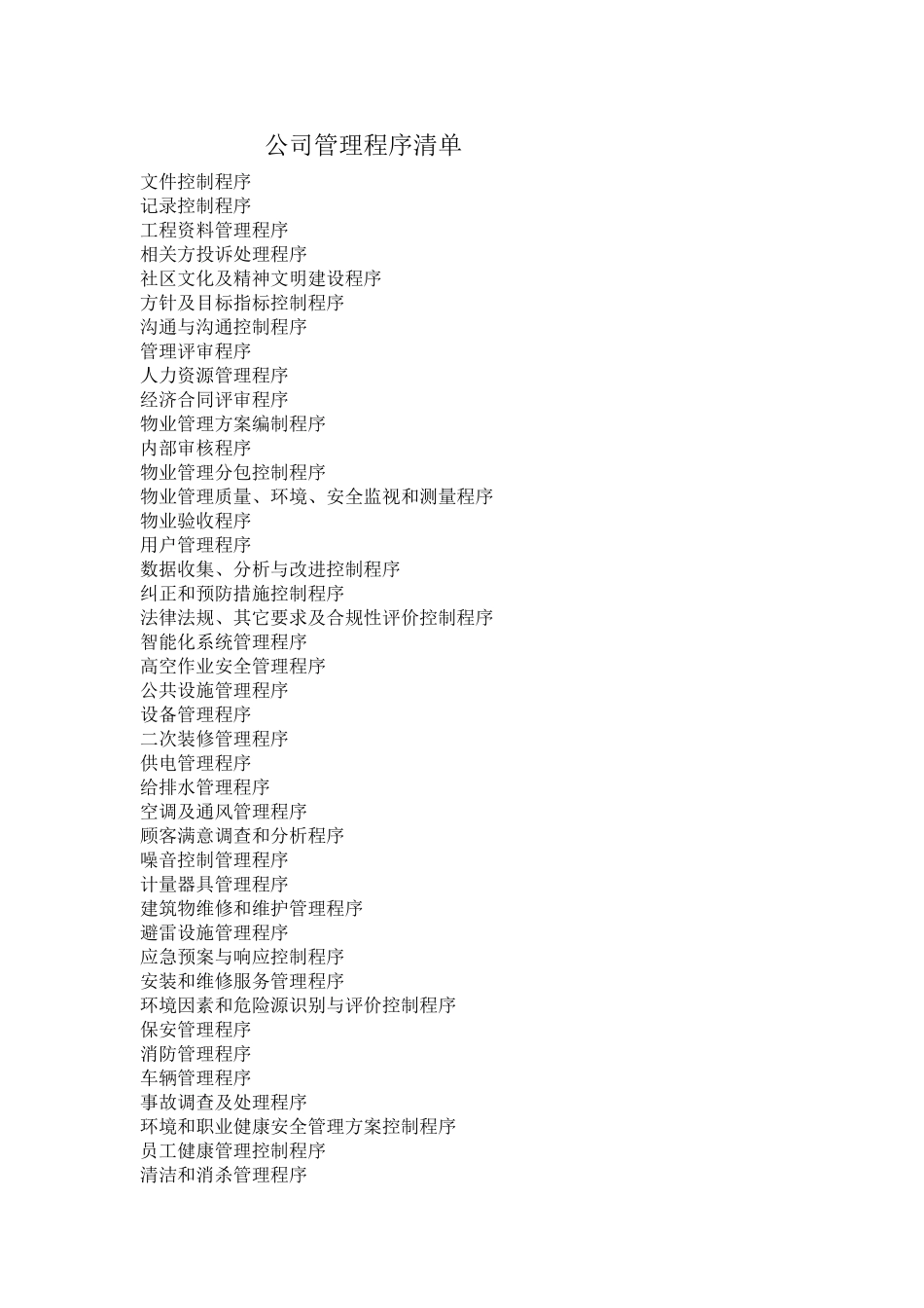 管理程序清单_第1页