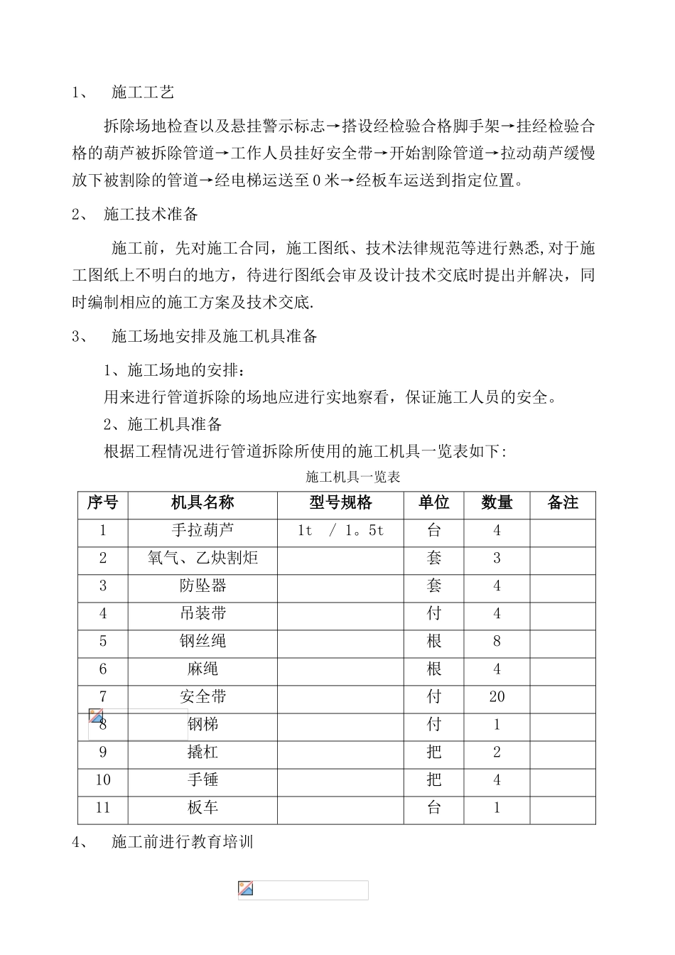 管道拆除施工工艺与措施._第2页