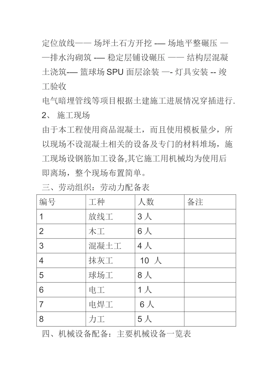 篮球场施工方案52300_第2页