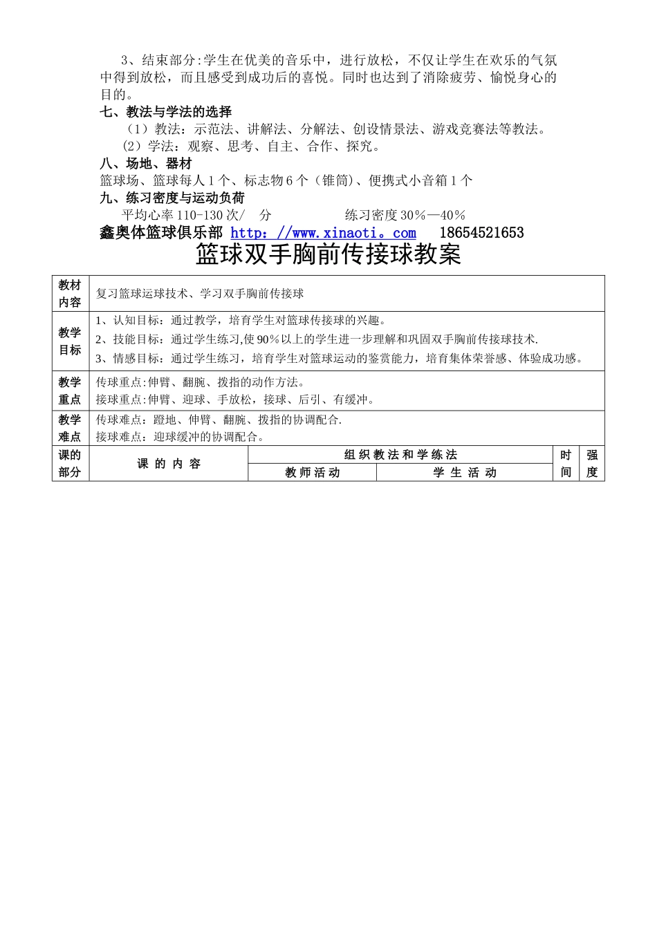 篮球训练营培训教案及教学设计_第2页