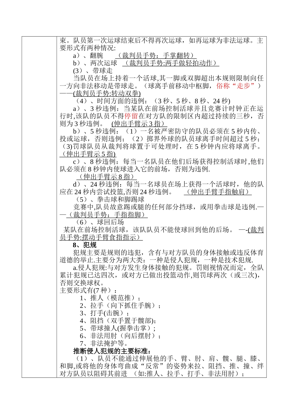 篮球课：理论课教案_第3页