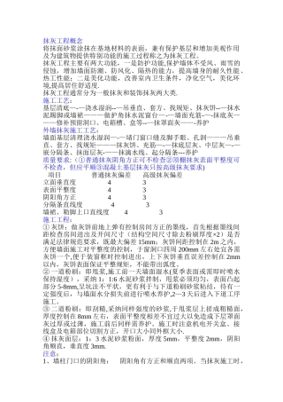 粉刷质量通病及防治措施