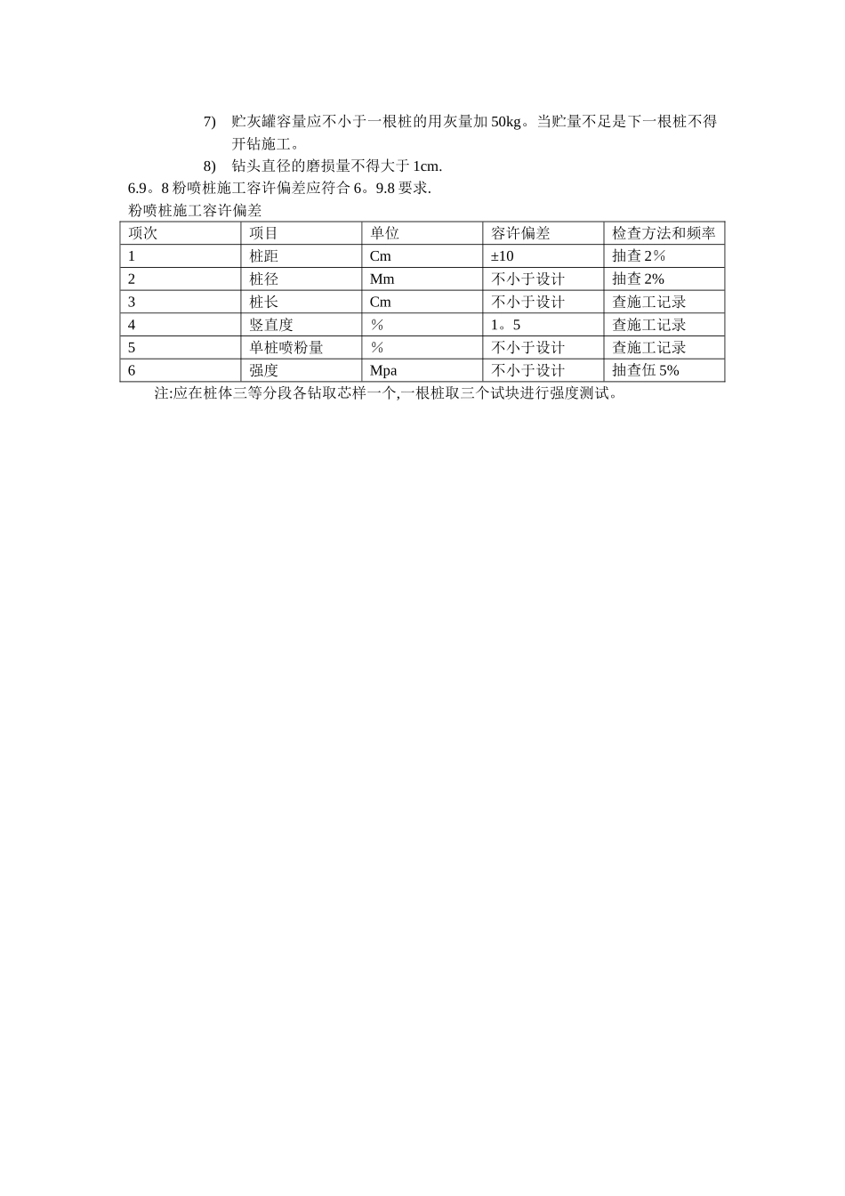 粉喷桩施工规范_第2页