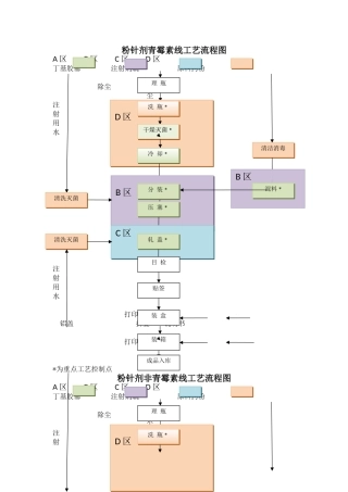 粉针剂工艺流程图