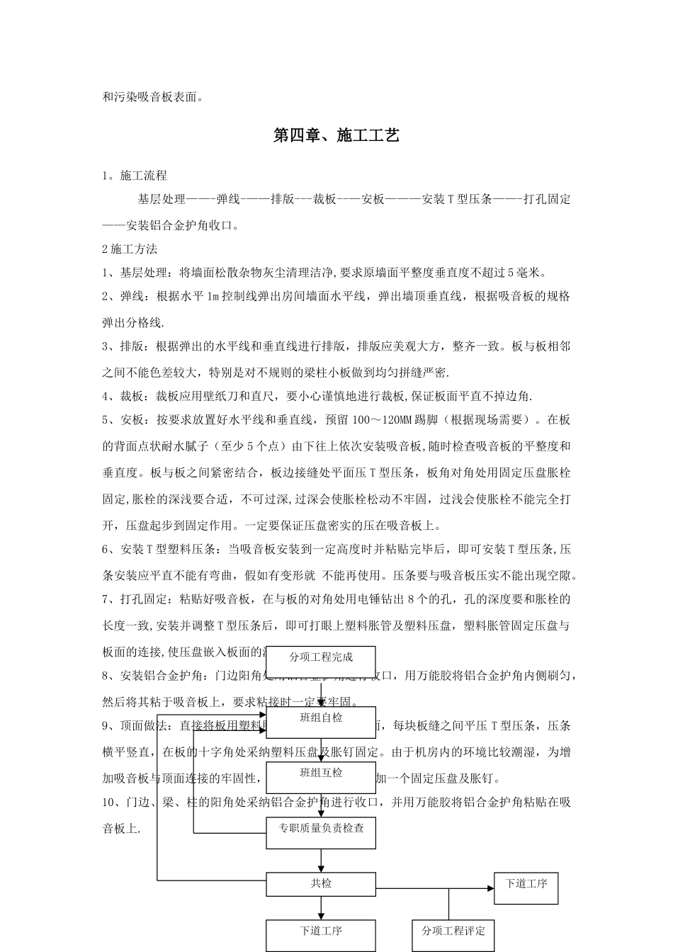 粘贴式穿孔吸音复合板施工方案_第3页