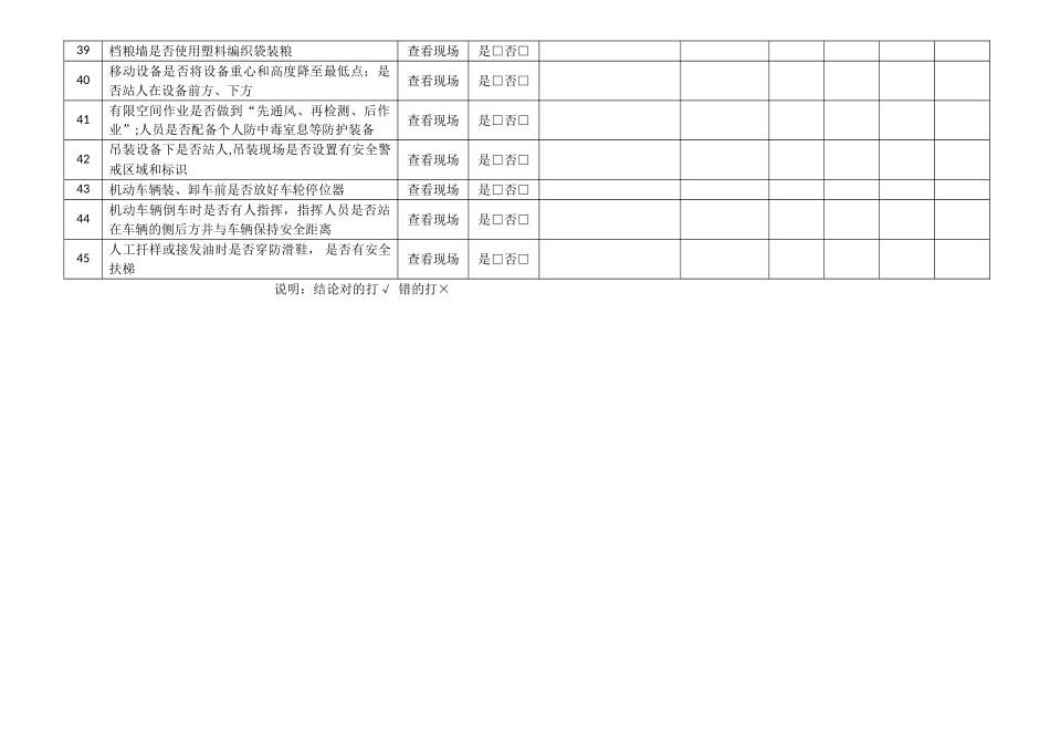 粮食企业安全隐患排查记录表_第3页