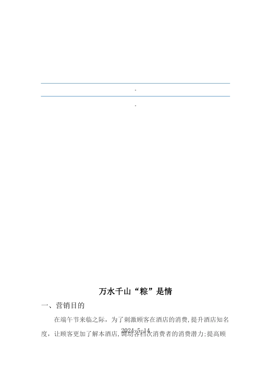 粽子营销方案_第1页