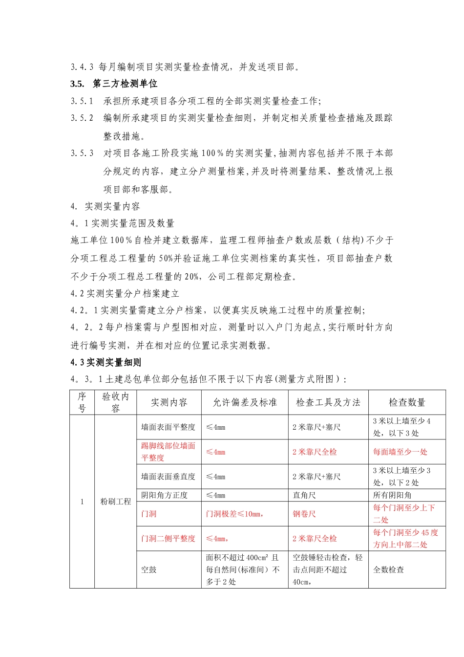 精装修工程质量实测实量检查办法及标准_第2页