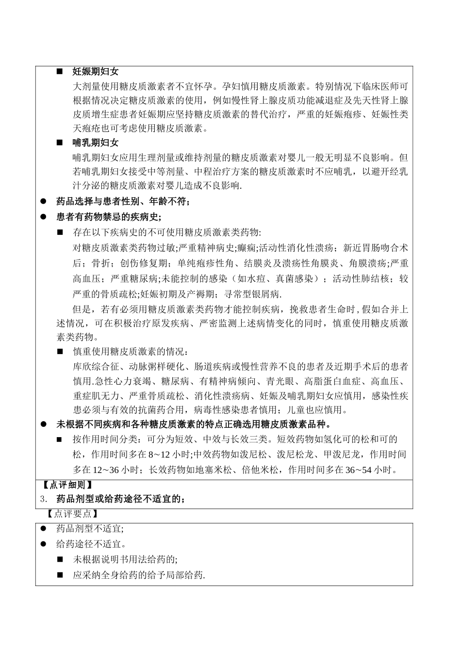 糖皮质激素类药物处方点评指南_第3页