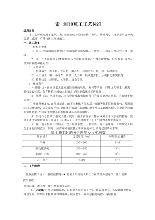 素土回填施工工艺标准03321