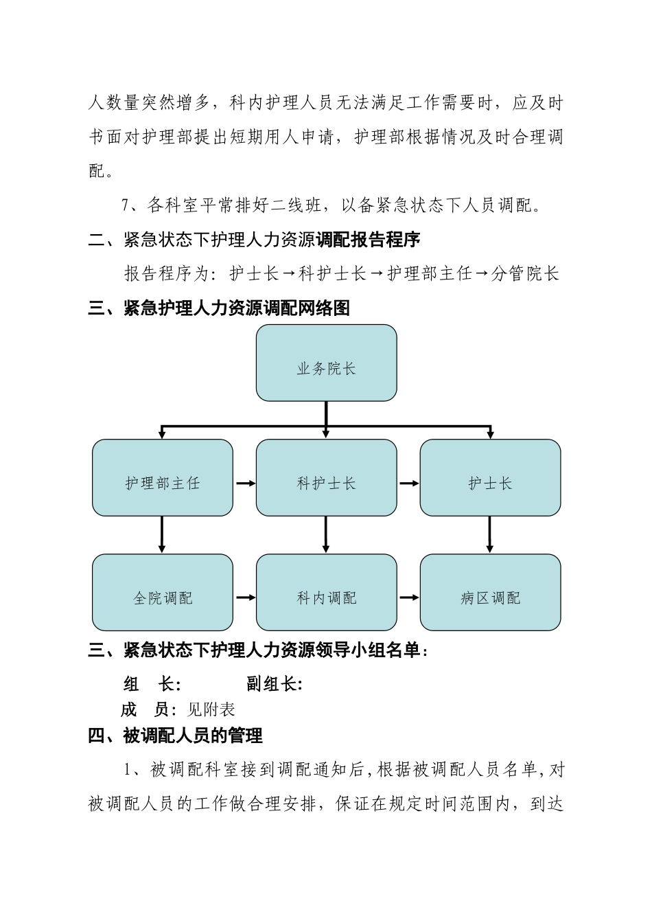 紧急状态下护理人员调配方案_第2页