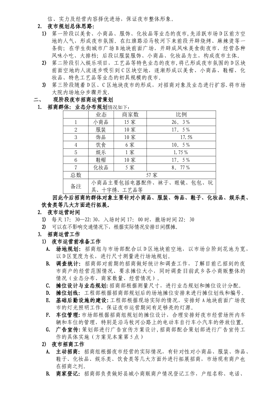 红星杨物流中心风情夜市招商策划书_第2页