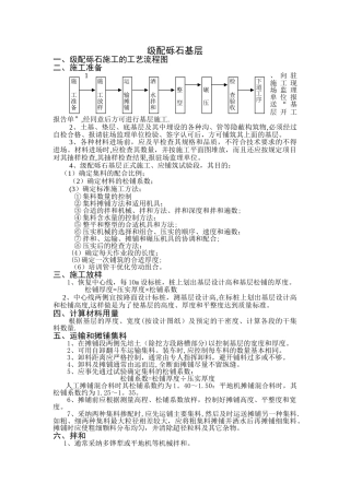 级配砾石基层施工工艺及方法