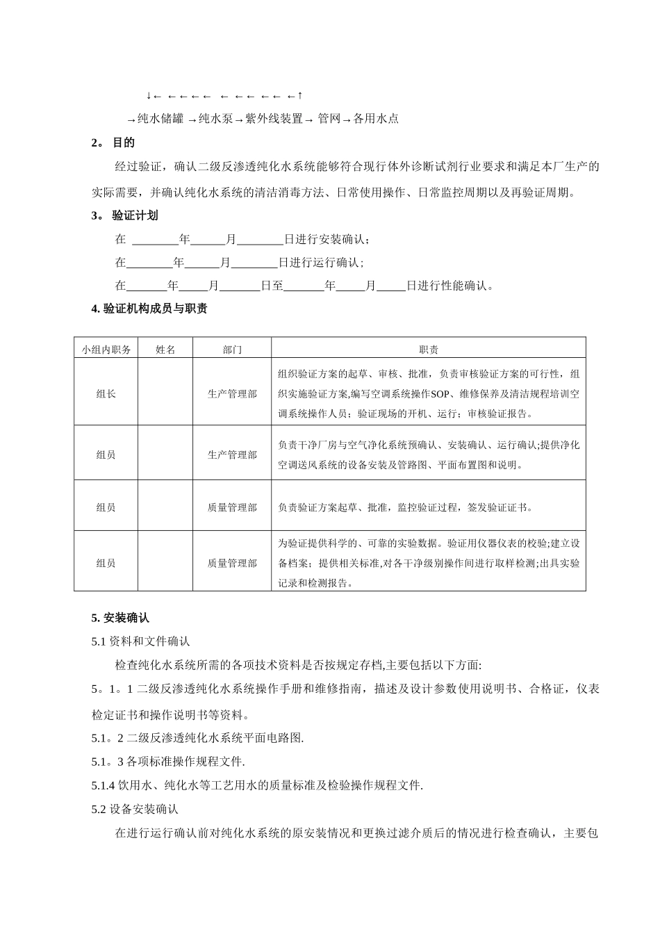 纯化水系统验证方案_第2页