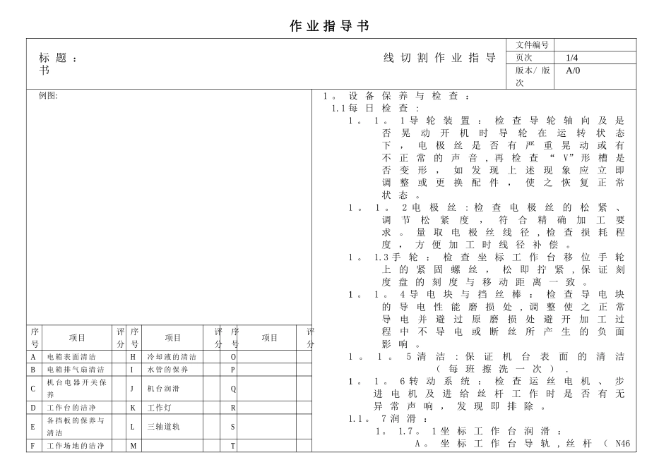 线切割作业指导书1_第1页