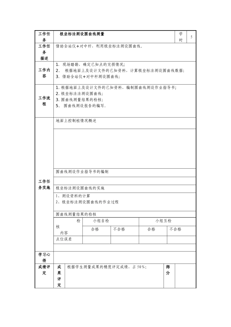 线路施工测量测设圆曲线实习报告_第3页