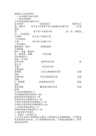 细菌室工作流程