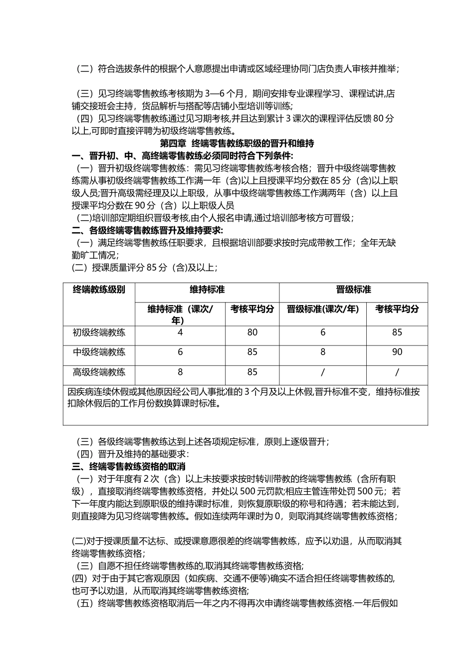 终端零售教练制度标准_第3页