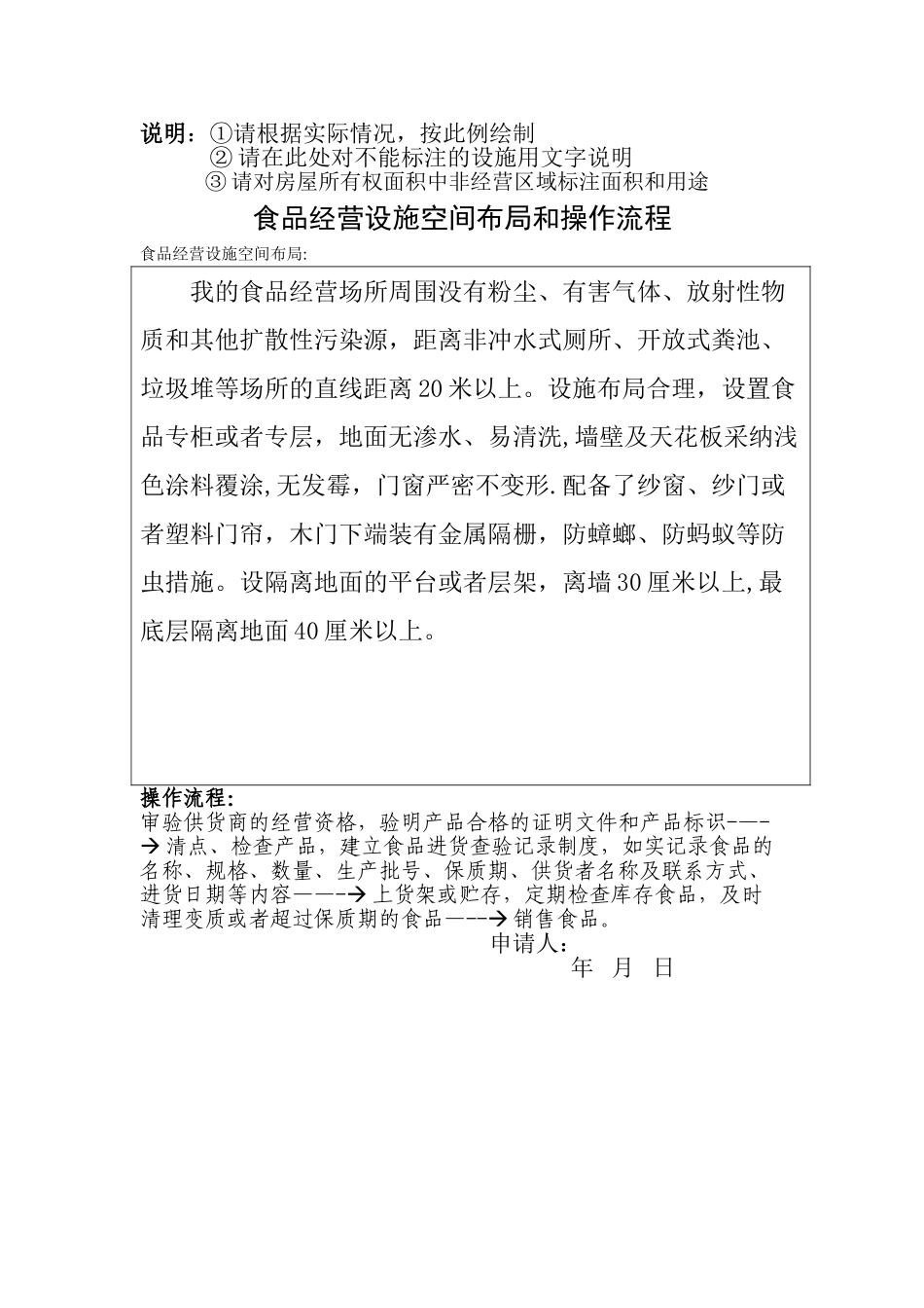 经营场所方位图示范文本_第2页