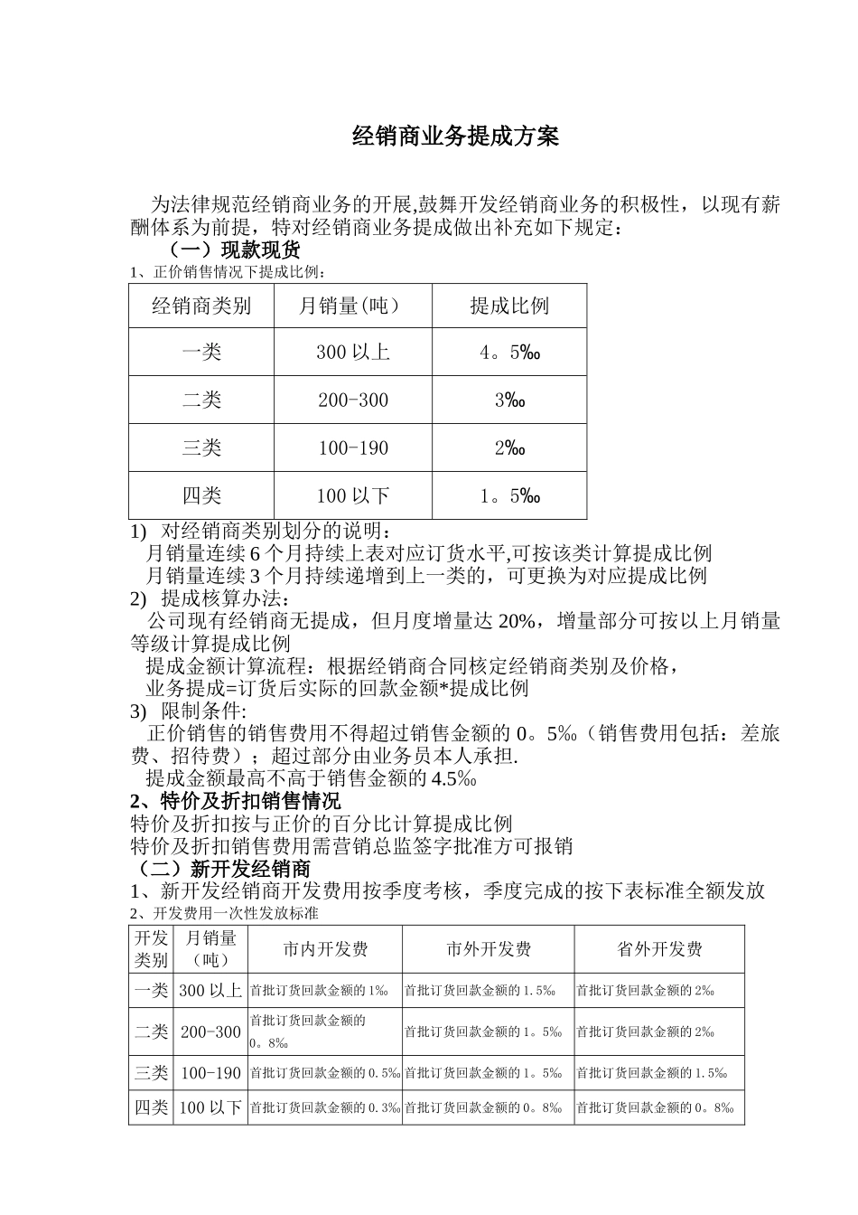 经销商业务提成方案_第1页
