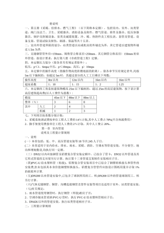 给排水、采暖、燃气工程