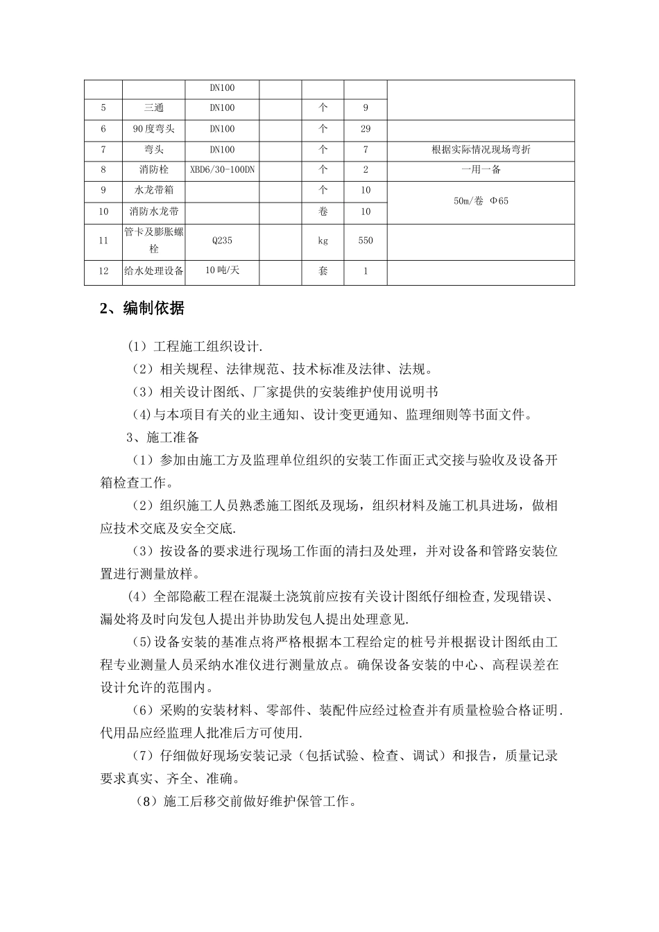 给排水系统安装施工方案_第2页